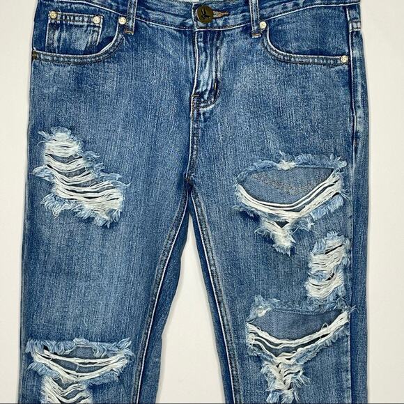 ONE TEASPOON awesome baggies distressed destroyed baggy boyfriend jeans size 25 - Picture 3 of 8